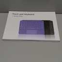 Keyboard for Microsoft Surface Pro 12 inch (2025), Bluetooth Wireless Magnetic Keyboard with Multi-Touch Trackpad, Rechargeable Battery, 7-Color Backlit, Smart Sleep/Wake (Black)