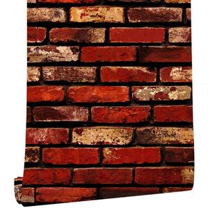 MelunMer Red Brick Peel and Stick Wallpaper 17.7" x 118 Self Adhesive Removable Wallpaper Red Faux Brick Contact Paper Waterproof Decorative Easily to Install Contact Paper for Kitchen Backsplash