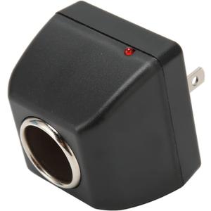 Car , 110V 240V AC to 12V DC Car Power Adapter, Portable Car Cigarettes Lighter Adapter with LED Light Indicator (US Plug)