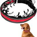 Martingale Anti-Pull Dog Collar - No Pull Reflective Walking for Large Dogs, Adjustable Training Nylon, L