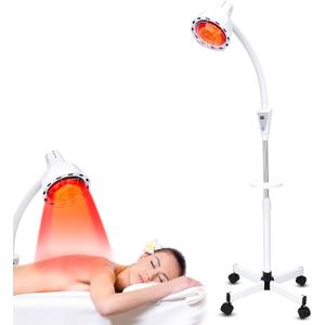 Infrared Light Therapy 275W Red Infrared Therapy Lamp for Body or Pain Therapy Device with Timer and Adjustable Height Stand