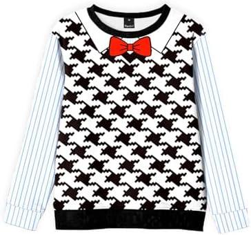 Remimi Kids Christmas Sweatshirt Ugly Santa Elf Long Sleeve Xmas Shirts 5-14 Years