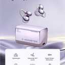 D95 Open Ear Headphones - Memory Spring Free Clip on Wireless Bluetooth Earbuds,HiFi Sound,Bluetooth 6.0,Secure 4.5g Lightweight & IPX6 Waterproof for Work,Travel & Daily Use (Pink)