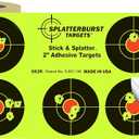 Splatterburst Targets - Roll of (510) 2 Inch Stick & Splatter Self Adhesive Shooting Target Stickers - Gun - Rifle - Pistol - Airsoft - BB Gun - Pellet Gun - Air Rifle - Made in USA