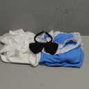 qnprt Halloween Costumes for Kids 2025 Princess Costume Girls Bulue Dress (10-12 Years)