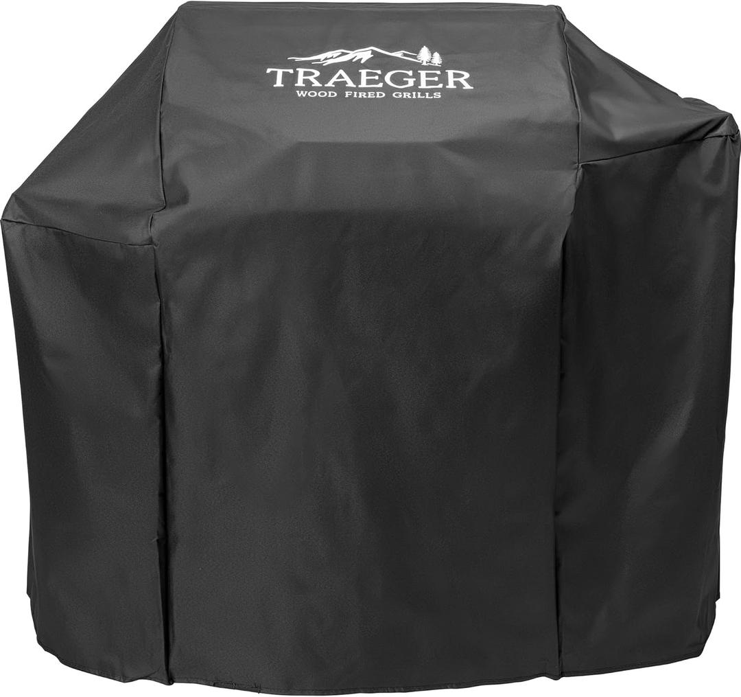 Traeger Silverton 620 Full-Length Grill Cover, Heavy-Duty Weather-Resistant Outdoor BBQ Cover, Custom Fit Protection for Traeger Silverton 620 Pellet Grills