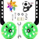 Adjustable Training Wheels for Bike Fits 12/14/16/18/20 Inch Bikes Bicycle Training Wheels for Stabilizer Training,1 Pair(greener)