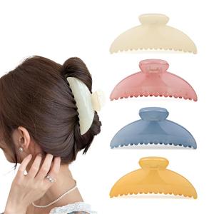 Hair Claw Clips for Thick Hair and Thin Hair (Pack of 4), Claw Clip for Women, Multicolor Large Hair Clow Clips for Long Hair, Fashion Hair Styling Accessories for Women