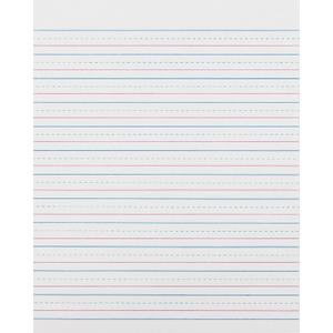 Zaner-Bloser Broken Midline Sulphite Paper, 500 Sheet, Ruled, 10.50-inch x 8-inch, 500/Pack, White PaperPACZP2413