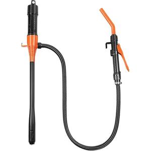3.2 GPM Cordless Electric Fuel Transfer Pump, Portable Battery Powered Hand Fuel Pump, Universal Fit for Vehicles, Boats, Lawn Equipment, Emergency, Power Outage & Home Use (Orange Black)