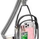 HULISEN Clear Sling Bag for Stadium Events, Clear Purse for Women, Stadium Approved Crossbody Handbag for Concerts Sports Fan