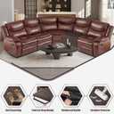 KinCam Waterproof Recliner Sectional Couch Covers, Oversized Reclining Sofa Covers for L Shape Couch, Non Slip Couch Cover for Sofa Washable Slipcover (1 Seat Couch Cover, Chocolate)