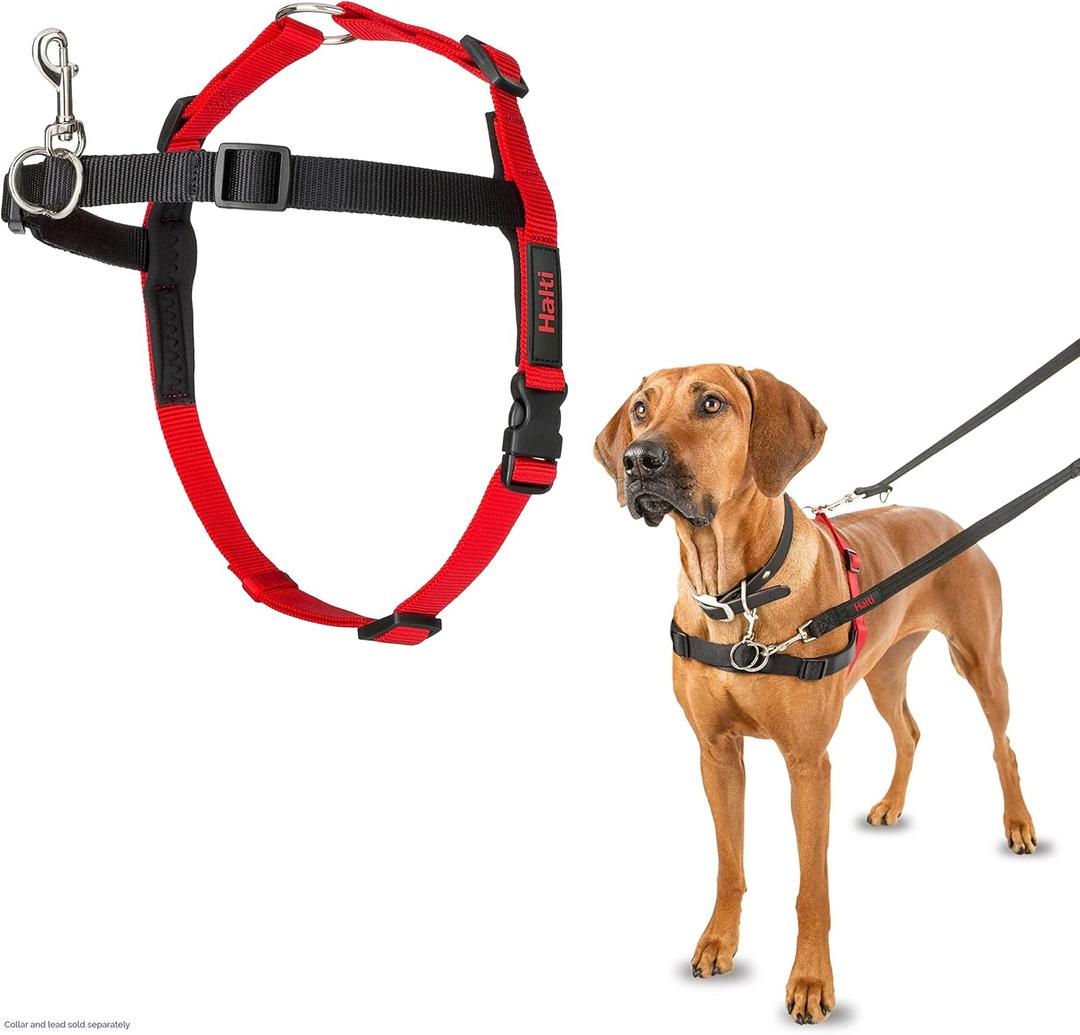 HALTI Front Control Harness - To Stop Your Dog Pulling on the Leash. Adjustable, Lightweight and Easy to Use. Anti-Pull Dog Training Harness for Large Dogs (Size L)