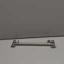 Voolan All Metal Shower Head Extension Arm, 14 Inch Curved Solid Brass Adjustable Shower Arm, Universal Connection Pipe, Flexible Height, Brushed Nickel