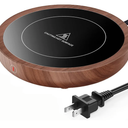 SWEETFULL Coffee Mug Warmer, 36W Electric Cup Warmer for Desk with 3-Temp Settings Advanced Temperature-Controlled Heating Coffee Gifts Accessories for Women Men Milk, Tea, Candle - Wood