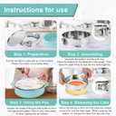 9 Inch Cheesecake Pan, Leakproof 304 Stainless Steel Springform Pan with Silicone Protector for Water Bath Baking, Removable Bottom, 50 Pcs Parchment Paper, Dishwasher Safe