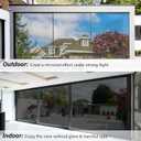 Kromapolis One Way Window Privacy Film Reflective Mirror Home Window Tint, Daytime Privacy Heat Control Anti UV Glass Tinting Static Cling (Black-Silver, 23.6 x 78.7 inch)