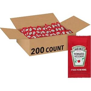 Heinz Ketchup Single Serve Packet (0.3 oz Packets, Pack of 200) Exp. 03/18/2026