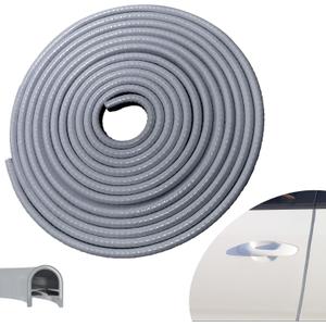 Car Door Edge Guards, 32.8Ft(10m) Car Door Protector Edge Guards Rubber Seal, Doors Edge Trim U Shape Edge Guards for Cars Trucks Suvs (Gray) (32-4/5Ft)