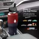 SENDESTAR 40oz Water Bottle Wide Mouth Stainless Steel Vacuum Insulated Double Wall with Straw Lids Fit in Any Car Cup Holder