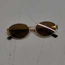 SOJOS Retro Oval Sunglasses for Women Men Trendy Sun Glasses Classic Shades UV400 Protection SJ1217 Gold/Brown Lens