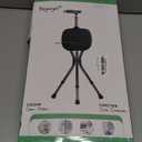 Hold 440 lbs Folding Canes with Seat Walking Stick Height Adjustment Cane Seat Capacity Frosted Handle with Magnetic Therapy Stone Crutches Stool (Square Black)