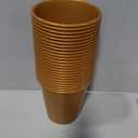 Layhit 24 Pcs Plastic Ice Buckets for Parties 3 Liters Wine Bucket Portable Ice Holder Disposable Wine Cooler for Party Wedding Party Beverages Champagne Soda and Beer (Gold)