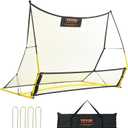 VEVOR Soccer TrainerPortable Soccer Rebounder Net, Iron Soccer Practice Equipment, Sports Football Rebounder Wall with Portable Bag, Perfect for Team Solo Training, Passing, Volley