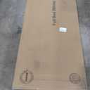 SLEKVERSA Velvet Upholstered Bed Frame with Boucle Headboard, Soft Rounded Corners Platform Bed with Low Profile Sturdy, Heavy Duty, Wooden Slats, Noise Free, Easy Assembly, White Full