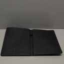 Pacific Mailer Padfolio Portfolio Leather Binder, Interview Legal Document Organizer, Business Card Holder Included Letter Sized Writing Pad [Piano Noir Faux Leather Matte Finish] (Padfolio (9.75" x 12.5" x 1"), Black)