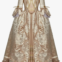 Court Rococo Baroque Marie Antoinette Ball Dresses 18th Century Victorian Dress Ball Gowns Royal Women Costume One Size