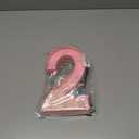Pink Light Up Marquee Numbers, Glitter LED Number Lights Sign Battery Operated for Girls 2nd Pink Birthday Party Table Decorations, 2026 Graduation Decor, 8 Inch Number 2 with Cool White Lights