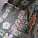 Amazon.com: Deerly Green Floral Area Rug 5x7 Vintage Boho Washable Non-Slip Living Room Carpet Soft Low Pile Thin Bedroom Floor Mat Indoor Home Decor for Dining Room Playroom Nursery Farmhouse, Green/Multi : Home & Kitchen