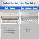 47629 47628 Grill Grates Replacement Parts for Bull Angus Outlaw Lonestar 4 Burner 26038 26039 41629 87048 Grill Grates Lion Premium 32-Inch L75000 Grids Stainless Steel 16517 Cooking Grate