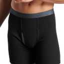 Fruit of the Loom Men's Premium COOLZONE Boxer Briefs, black/Gray (4 Pack), X-Large