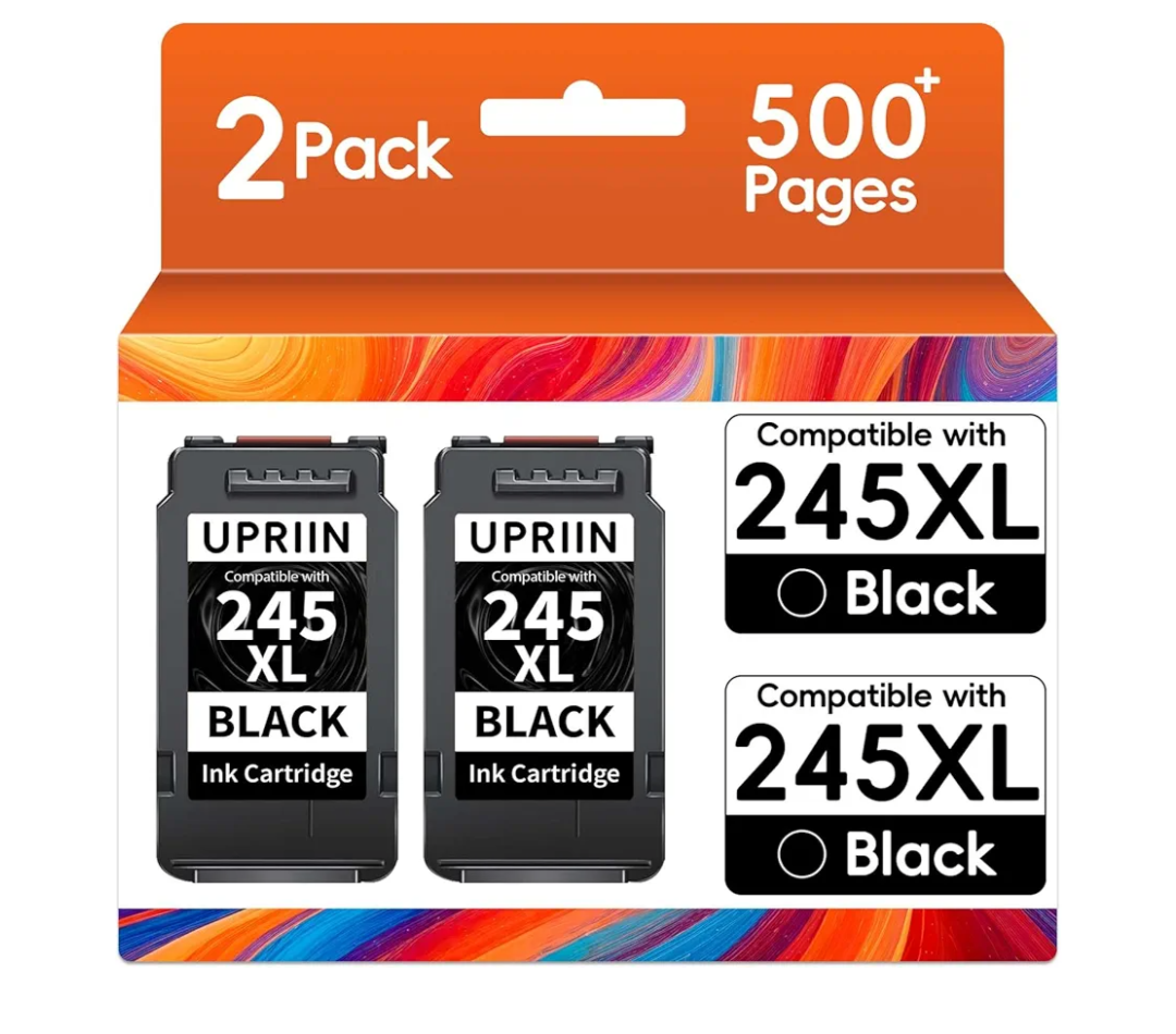 245XL Ink Cartridges Replacement for 245XL Black Ink Cartridges Multipack Compatible for TR4520 TR4527 MX492 MX490 MG2520 MG2522 MG2525 MG2920 MG2922 MG3022 MG3029