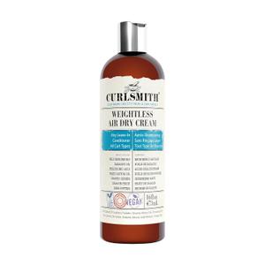 CURLSMITH - Weightless Air Dry Cream - Vegan Leave-In Conditioner for Any Hair Type, Smooths Hair (16 Fl Oz (Pack of 1))