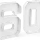 60 Set Cardboard Number for Charcuterie 10.2'' Fillable Tray Charcuterie Paper Box for 60th Birthday Anniversary Party Decorations Chocolate Candy Cupcake Container
