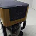 West Bend Drip Coffee Maker Brews Hot or Iced, Programmable with Brew Strength Selector Auto Shut-Off and 6 Functions Permanent Mesh Filter and Glass Carafe, 12-Cup