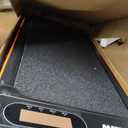 Abonow Portable Walking Machine Pad, Under Desk Treadmill with Incline for Home Office 2.5HP, LED Display, 265 Lbs Weight Capacity with Remote Control, Black Orange