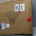 Dripex Solid Basketball Rim 18" Replacement Breakaway Wall Mounted Outdoor Heavy Duty Solid Steel 18 Inch Rim Double Spring with All Weather Net