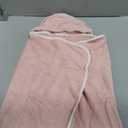 Hooded Towel for Newborn, Soft Coral Fleece Baby Towels, Ultra Absorbent Bath Cloths Bulk for Infants, Toddlers, Newborn Essential- 30 x 30 inch - Pink