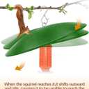 19.25-Inch Extra Large Squirrel Baffle,Hummingbird Feeder Shade Dome Cover, Bird Feeder Rain Guard, Hanging Squirrel Proof for Shepherd's Hook Outdoors (Green) 2 Pack
