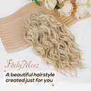 Flufymooz Ponytail Extension, 12" Short Claw Ponytail Extension Wavy Curly Jaw Clip in Pony tails Hair Extension Natural Synthetic Hairpiece for Women (Cool Blonde)