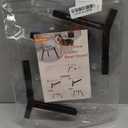 LOOBANI Raised Dog Bowl Stand: Fits for Bowls Width 5.9"-8.7" (Without Bowls), Adjustable Width Elevated Dog Bowl Stand Water Food Feeder for Medium Adult, Seniors, Older, Arthritis Dogs, Black, Medium