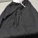 Women's Contrast Color Waistband Sweatpants Wide Leg Pants with Drawstring Buckle Size M