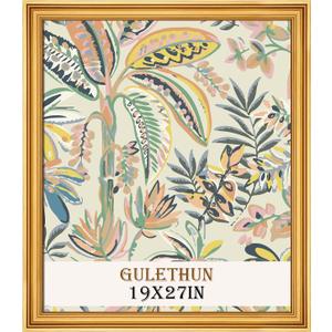 GULETHUN 19x27 Frame, Transitional Modern Design Picture Frames, 19 by 27 Rustic Poster Frame for Home Decor, Gold Vintage Photo Frame