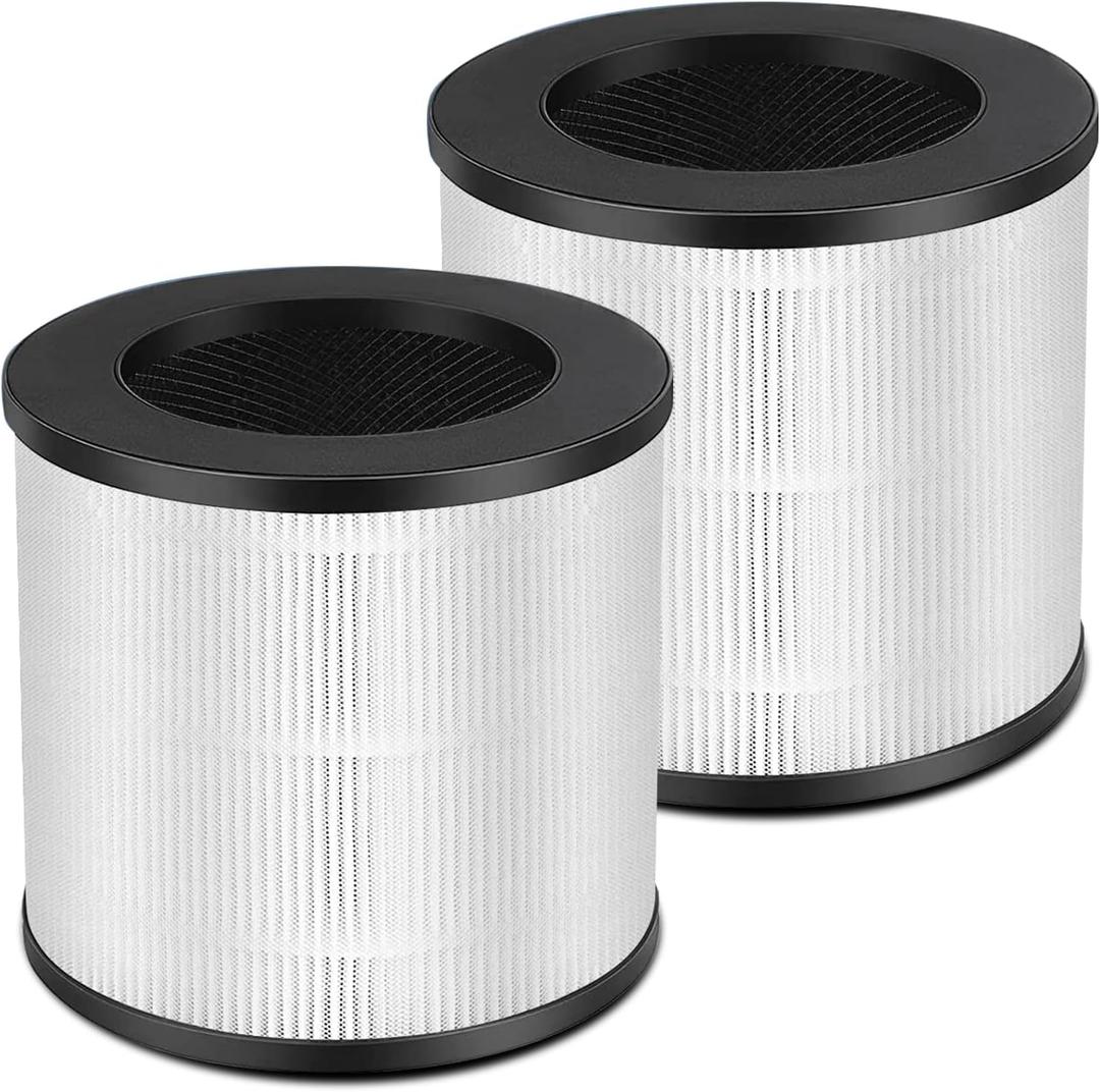 2 Pack Model 14 Replacement Filter for MA Air Puri-Fier Models 14/14B/14W, 3-in-1 Contains Pre-Filter and Activated Carbon Fi-lterr