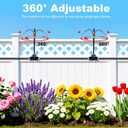 Thiswing 200FT 360 Adjustable Irrigation System for Garden 1/4" Tubing with 36 Nozzles, Watering Misting System, Sprinkler for Garden, Raised Bed, Lawn, Plants