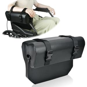 iGuerburn 11.8''L Lateral Support for Wheelchair Armrest Pads Cushions, Arm Trough for Wheelchair Right/Left Side, Arm Rest Support Adjust Leaning Posture for Seniors Stroke Patient Essentials Gifts